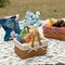 Double Handle Woodchip Basket with Liner - Perfect as Toy Organizer, Storing Fresh Fruits or Safeguarding Your Must-Have Beach Essentials for Unforgettable Holidays or Picnic Parties
